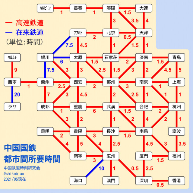 日本发布“中国高铁时刻图”走红网络，火了！