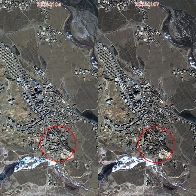 卫星影像看西藏定日地震前后变化——中国青年网