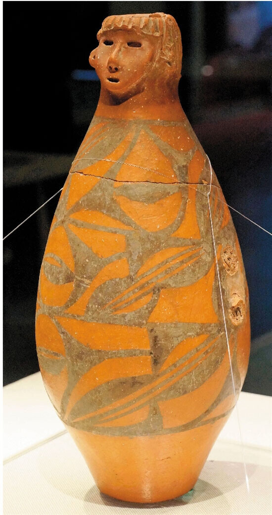 T1574 中国美術 アンダーソン土器 彩文土器 耳付壷 発掘品